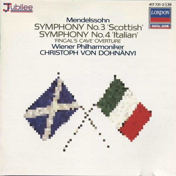 SYMPHONY NO. 3 '' SCOTTISH'' / SYMPHONY NO. 4 ''ITALIAN'' / OVERTURE ''THE HEBR