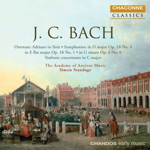 JC BACH: SYMPHONIES 4 & 6 / SYMPHONY FOR DOUBLE ORCHESTRA NO1