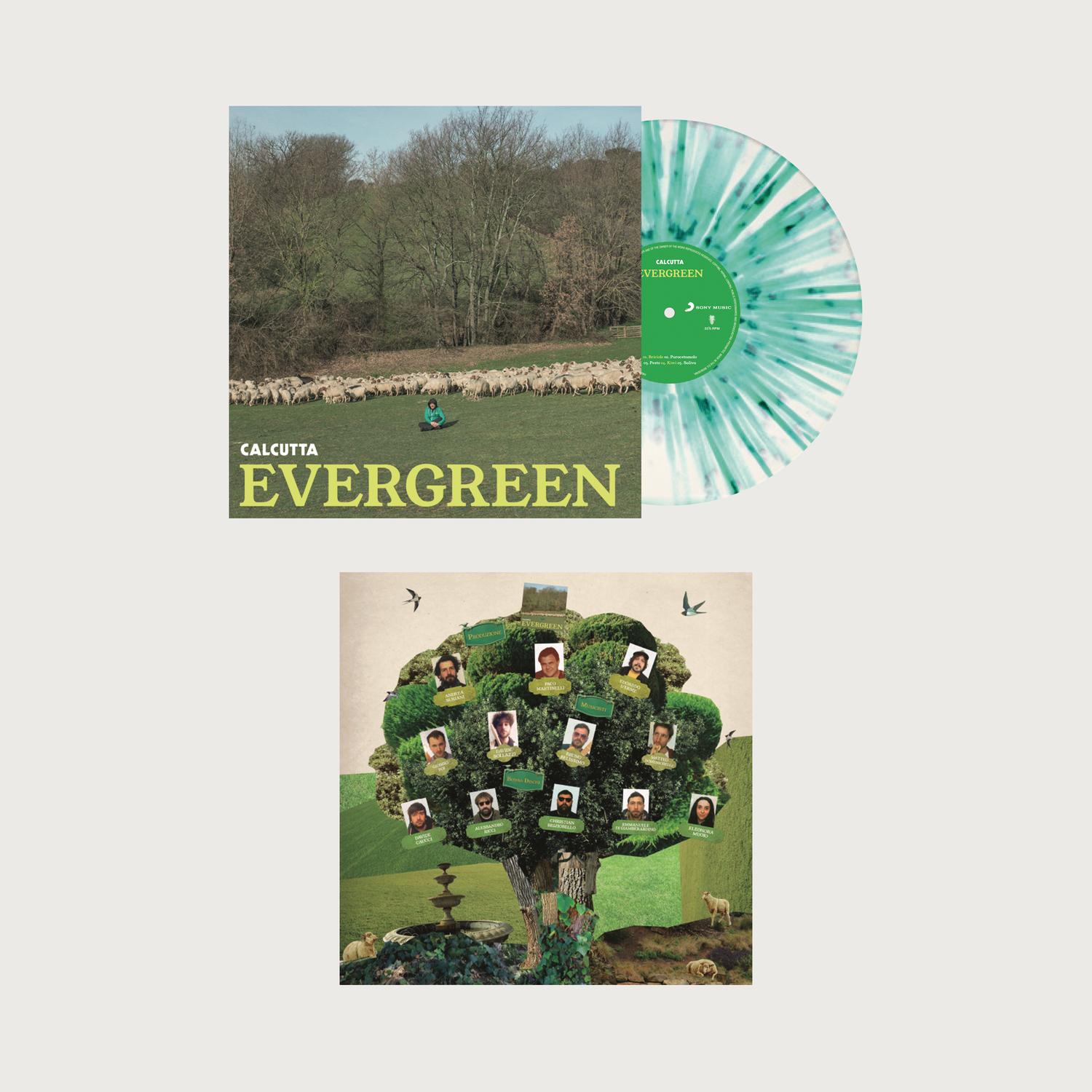 EVERGREEN - WHITE & GREEN SPALTTER VINYL LTD.ED.