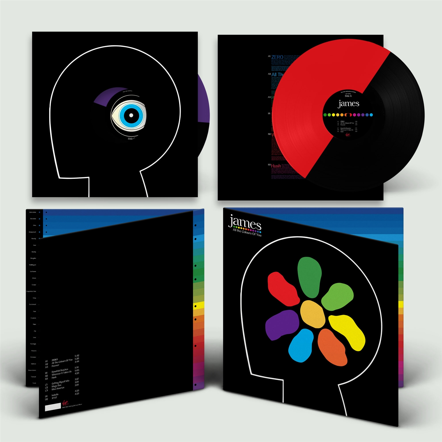 ALL THE COLOURS OF YOU - COLORED HALF/HALF RED BLACK VINYL INDIE EXCLUSIVE LTD.