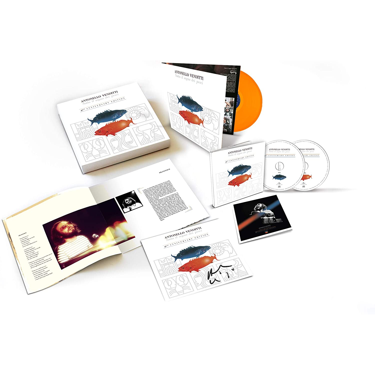 SOTTO IL SEGNO DEI PESCI - BOXSET 2CD+LP ORANGE VINYL +BOOK 36 PP. 1.000 NUM.CO