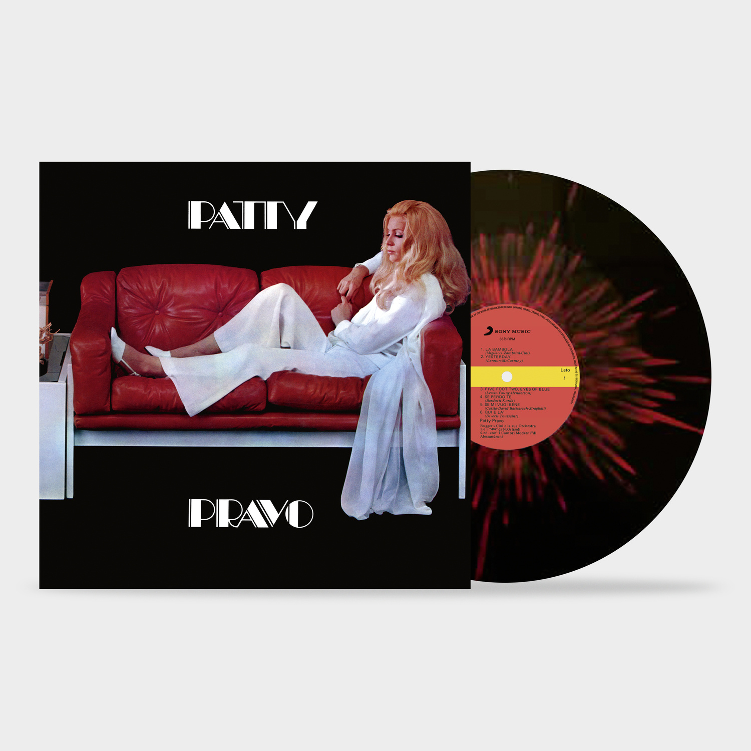 PATTY PRAVO - SPLATTER BLACK/RED VINYL EDITION