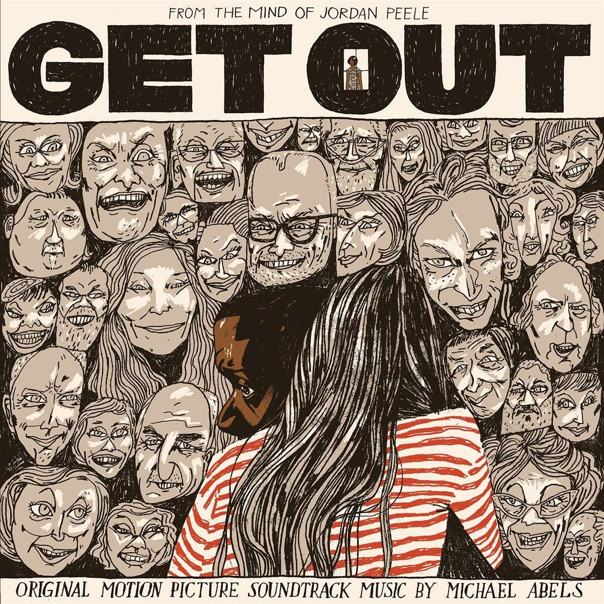 GET OUT - HQ-180GR. BLACK W/ WHITE SPLATTER VINYL