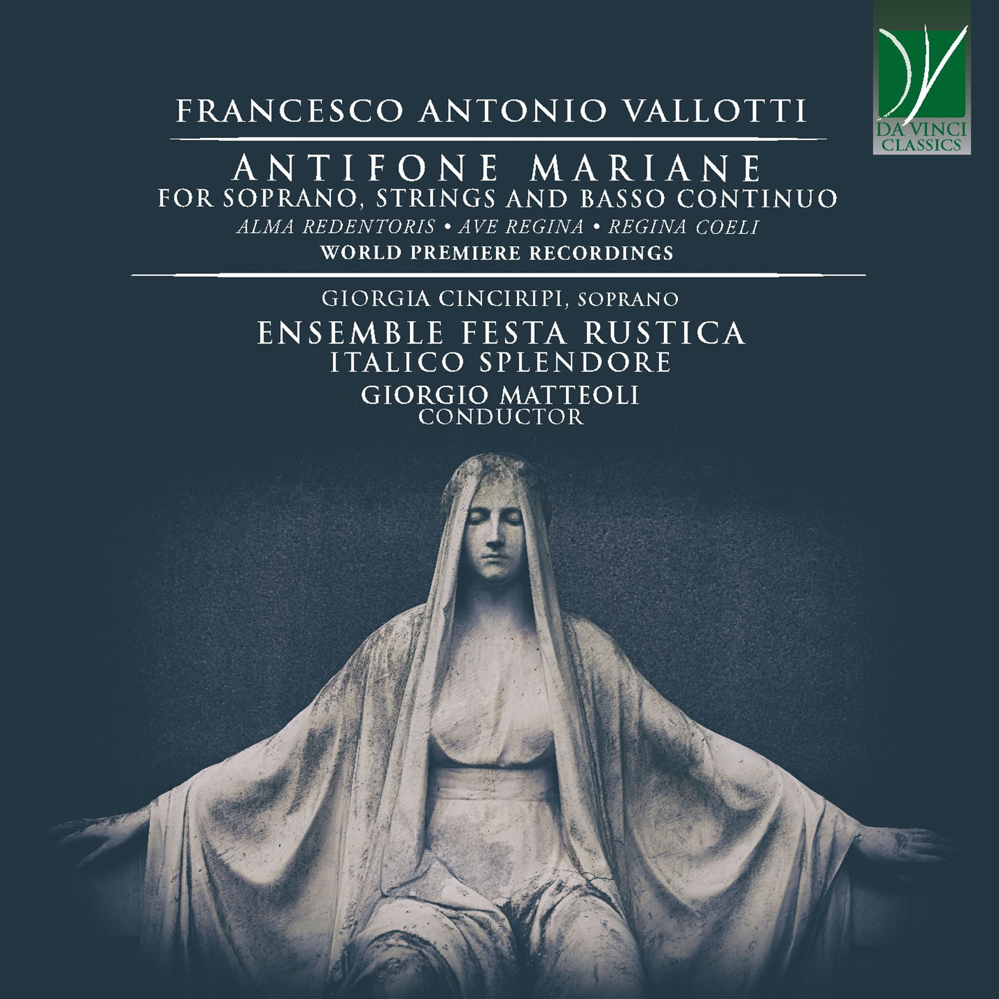 VALLOTTI: ANTIFONE MARIANE, FOR SOPRANO, STRINGS AND B.C