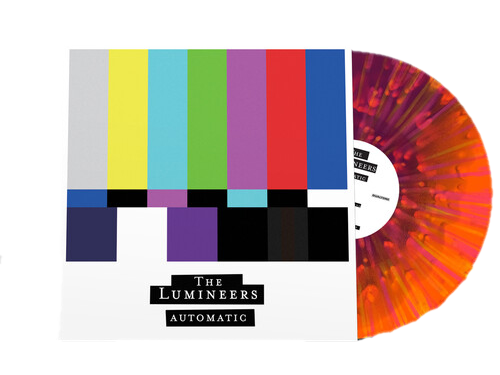 AUTOMATIC  - ORCHID & TANGERINE A-SIDE/B-SIDE WITH HOT PINK SPLATTER - INDIE EX