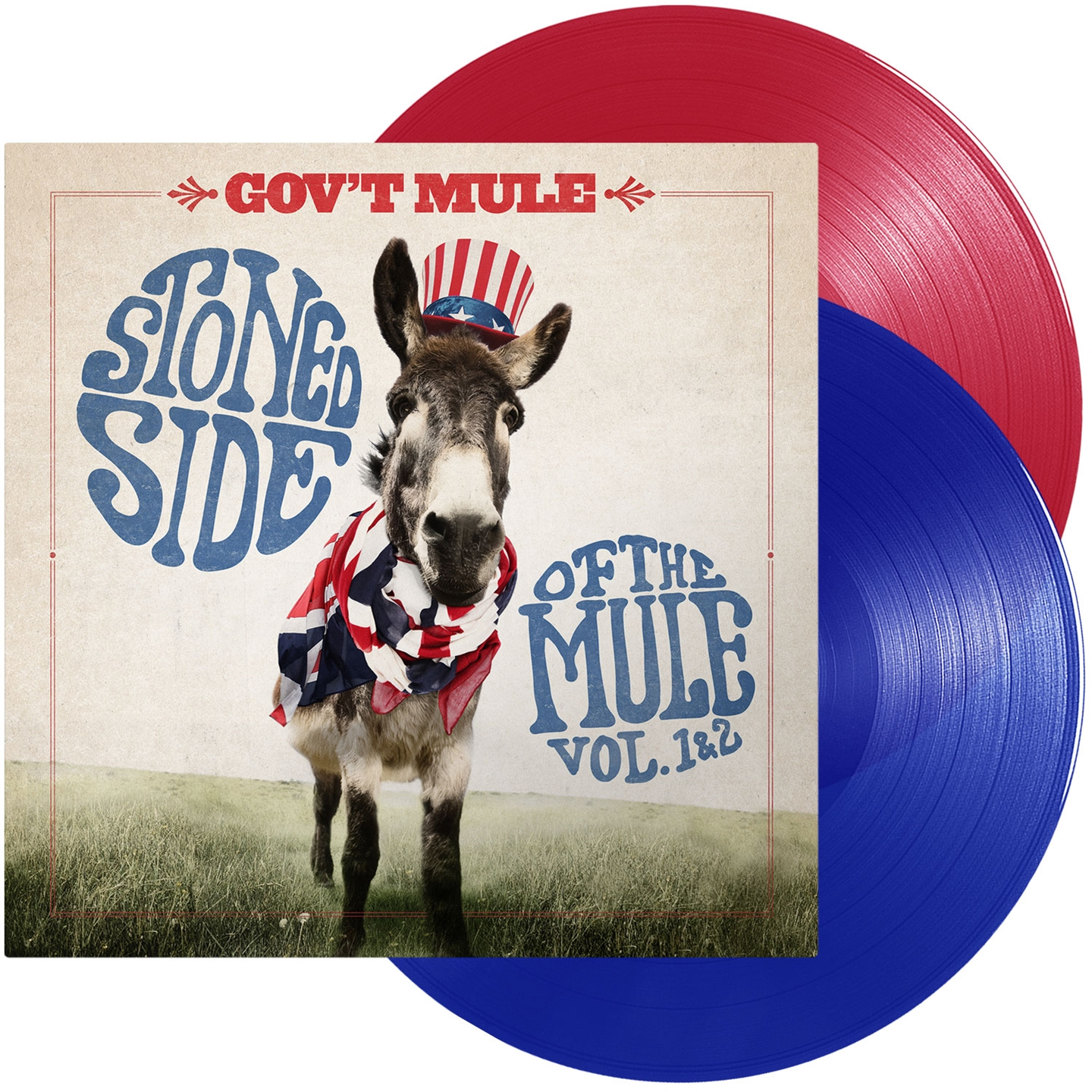 STONED SIDE OF THE MULE [2 LPS RE-ISSUE ON TRANSPARENT RED AND BLUE VINYLS]