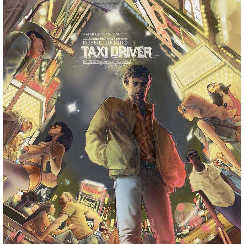 TAXI DRIVER  - 180GR. BLACK AND YELLOW PINWHEEL VINYL