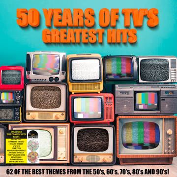 50 Years Of Tv'S Greatest Hits 2 Vinili Lp Colorati (Splatter Clear Yellow Red) Rsd 2022