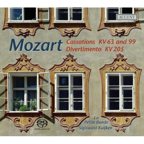 WOLFGANG AMADEUS MOZART - CASSATIONS KV63 & KV99 / DIVERTIMENTO KV205