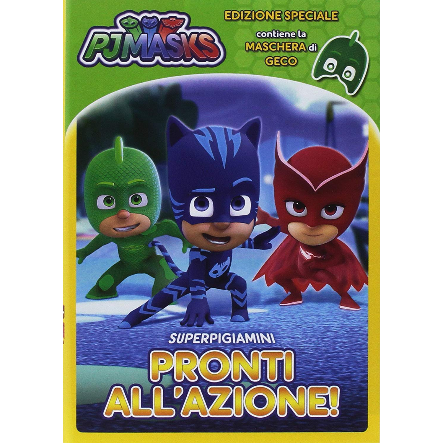 PJ MASKS - SUPER PIGIAMINI PRONTI ALL'AZIONE! (GECO EDITION) (DVD+MASCHERA)