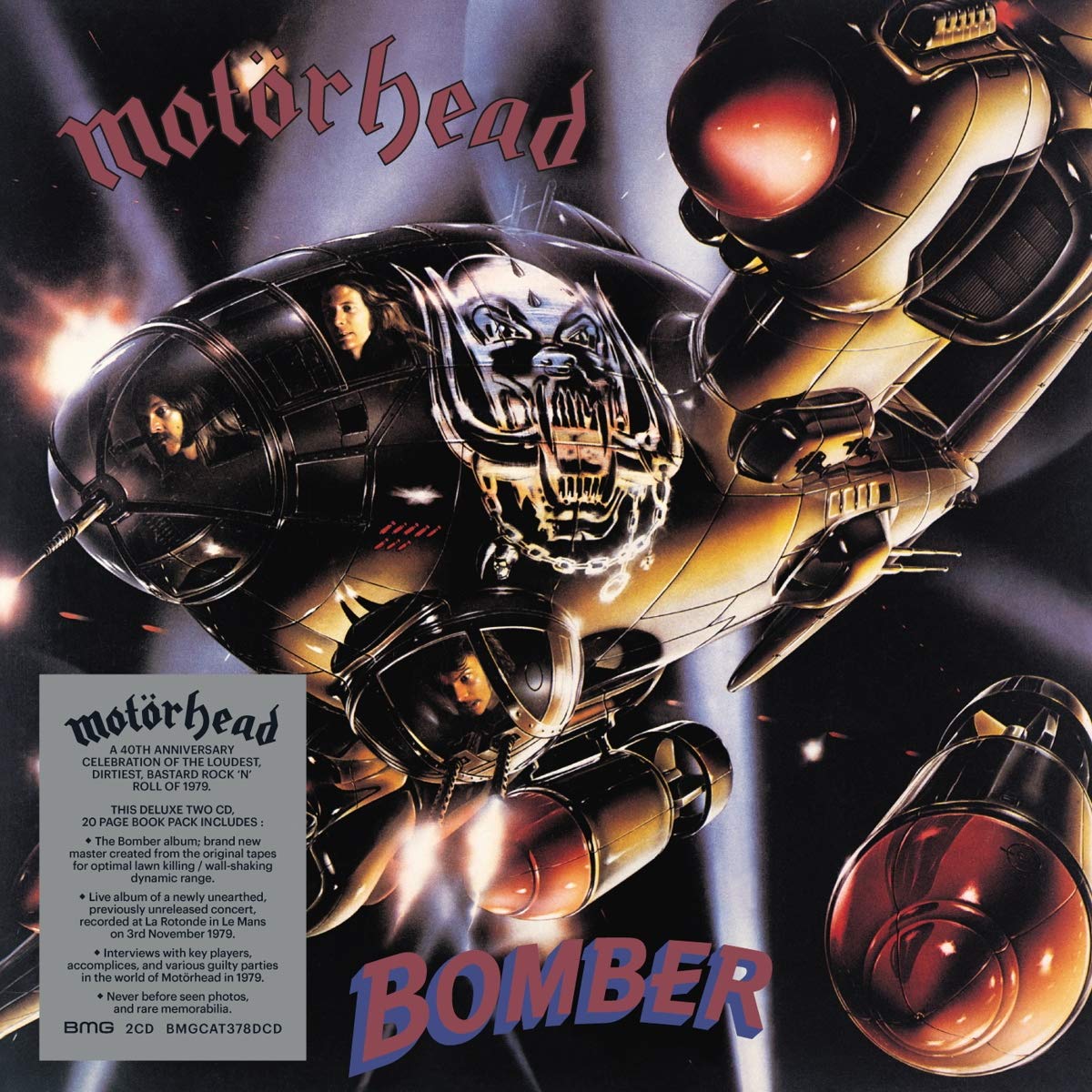 Motorhead Bomber 40th Anniversary Edt. 3 Vinyl LP 180 Gr. + 20 Pages Book New