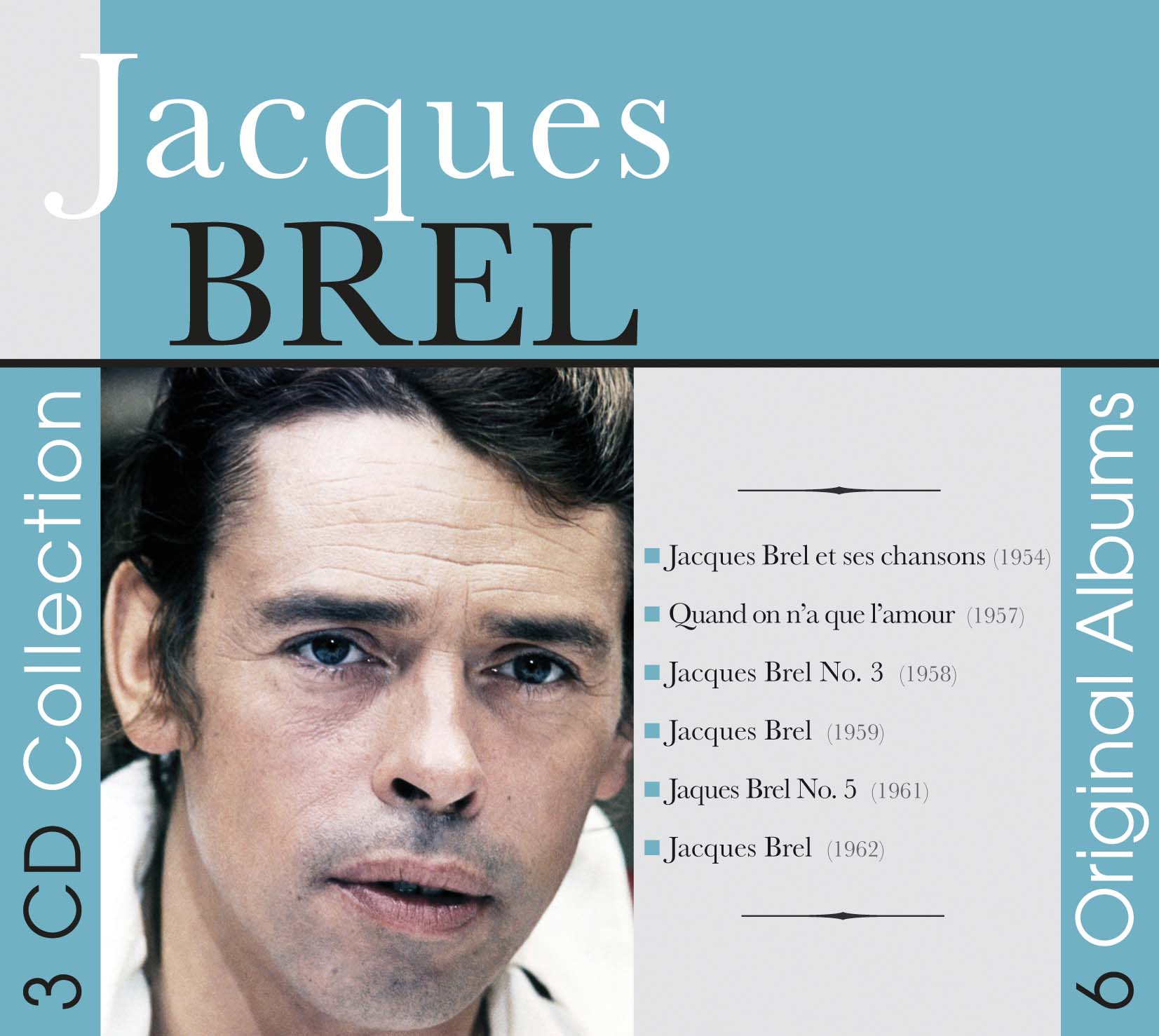 JACQUES BREL - 6 ORIGINAL ALBUMS