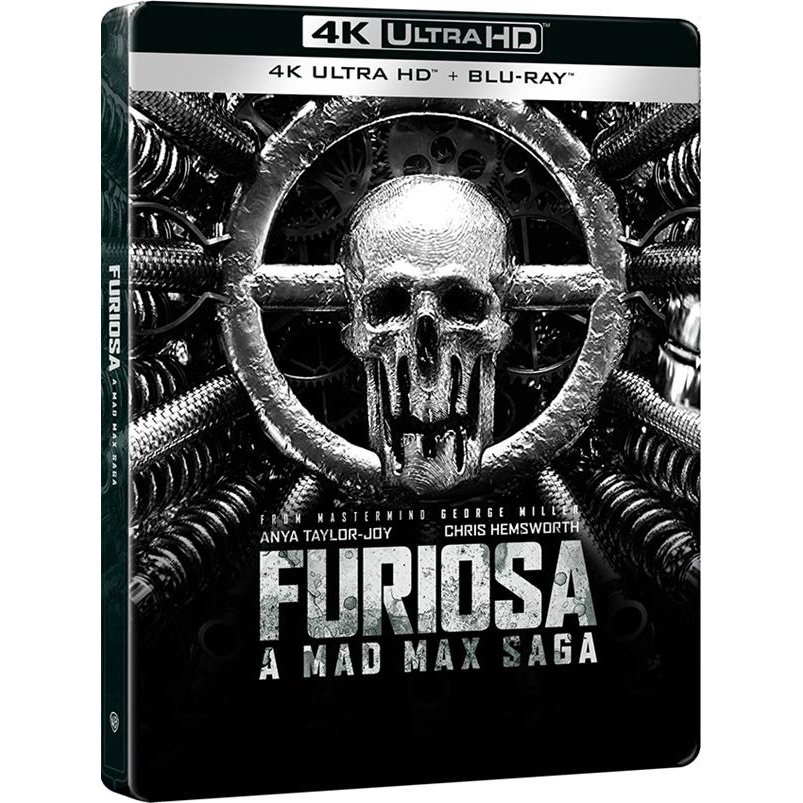 FURIOSA: A MAD MAX SAGA (LTD BLACK & CHROME STEELBOOK) (4K ULTRA HD+BLU-RAY)