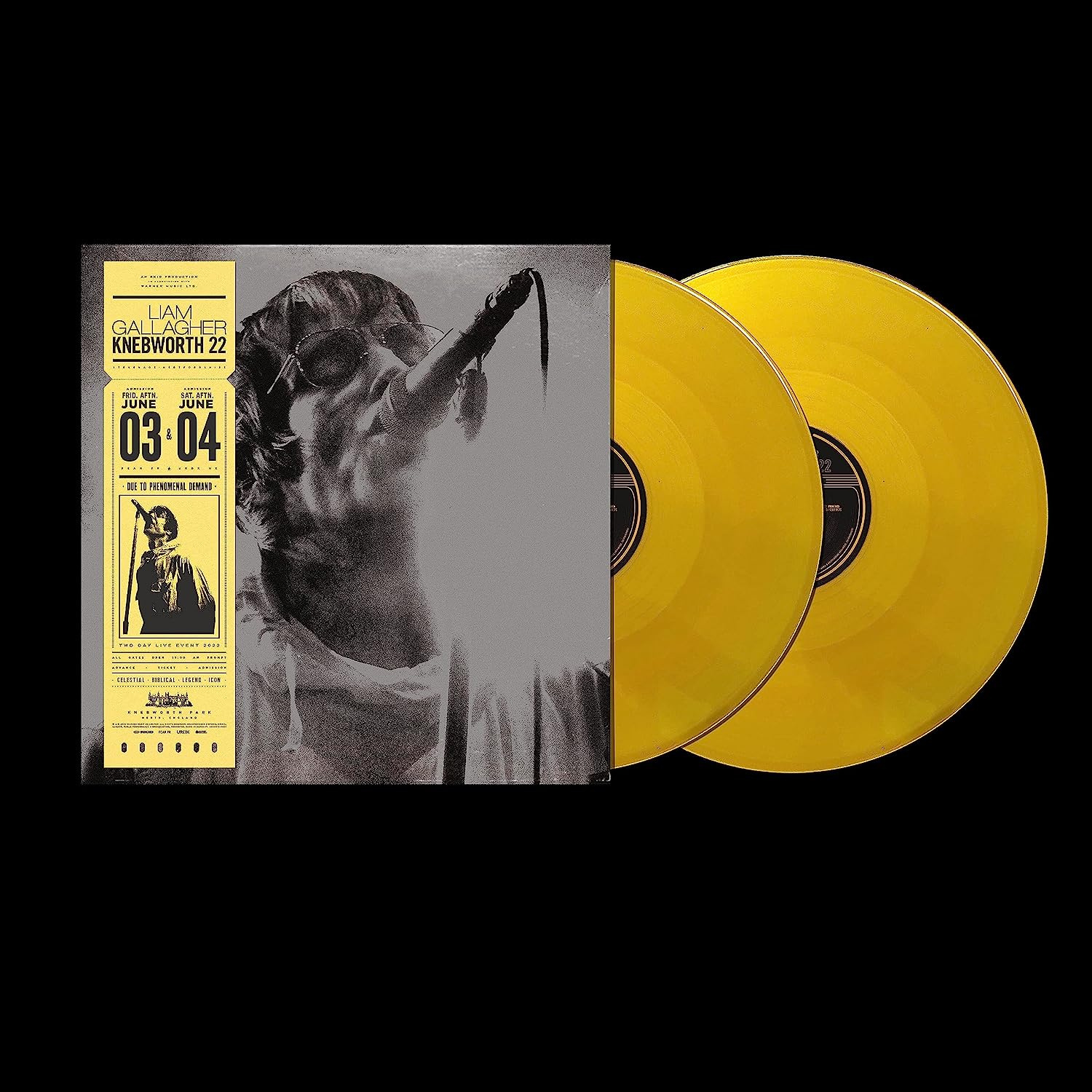 KNEBWORTH 22 - SUN YELLOW VINYL EDITION