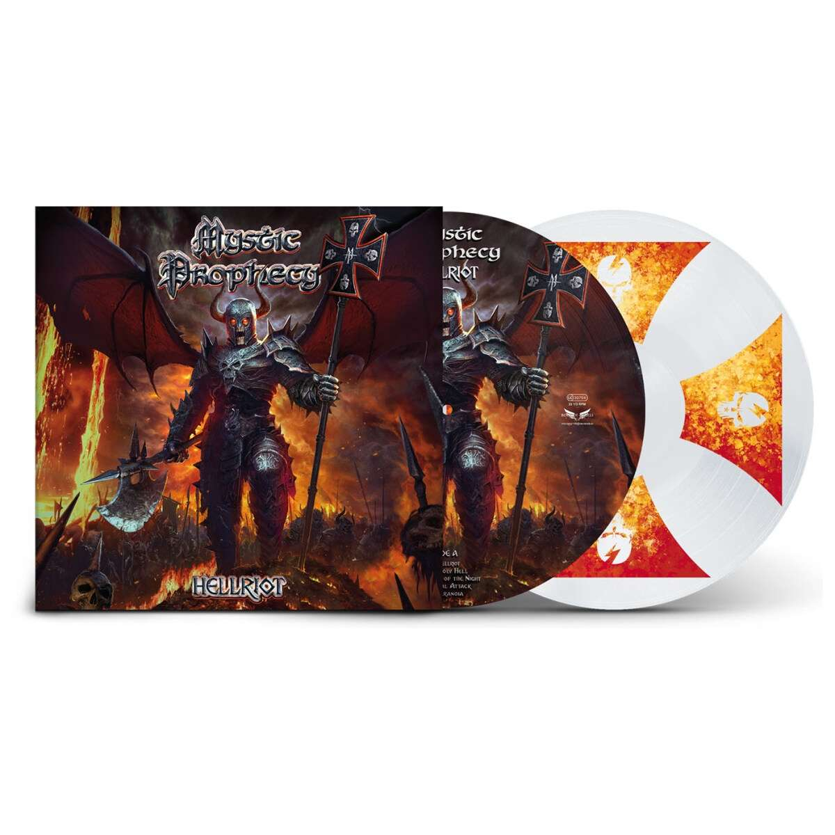 HELLRIOT - WHITE / FIREY CROSS VINYL EDITION