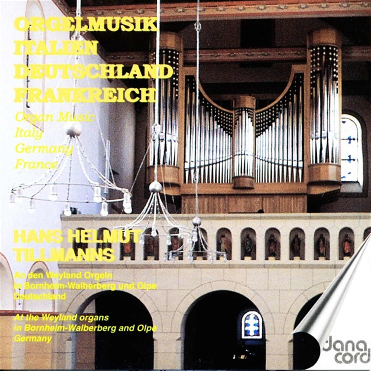 ORGAN MUSIC FROM ITALY GERMANY AND FRANCE