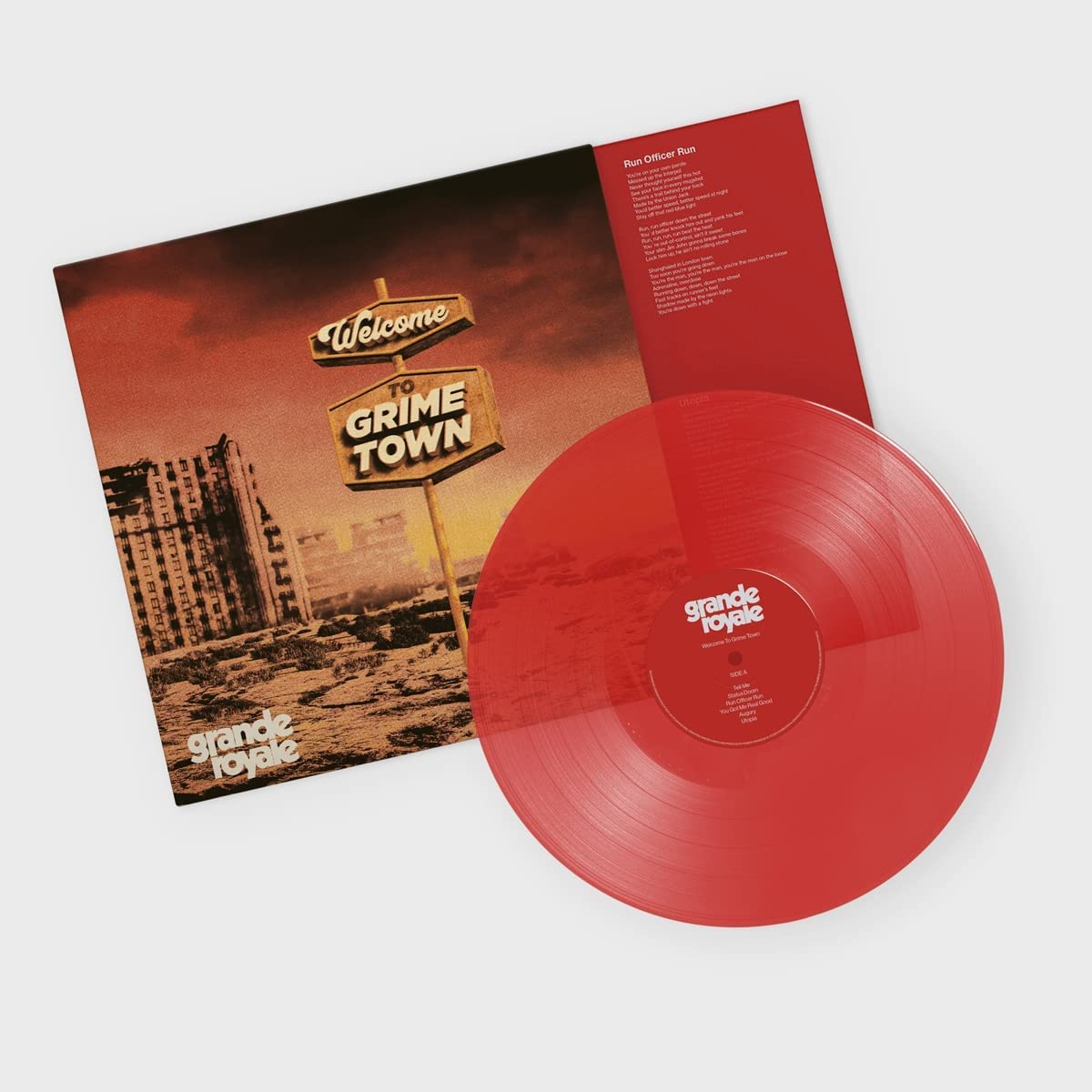 WELCOME TO GRIME TOWN - TRANSP. RED