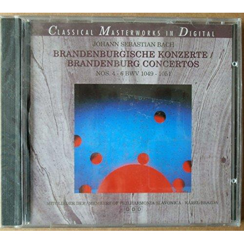 BRANDERBURG CONCERTO NO. 4 BWV 1049 / NO. 5 BWV 1050 / NO. 6 BWV 1051