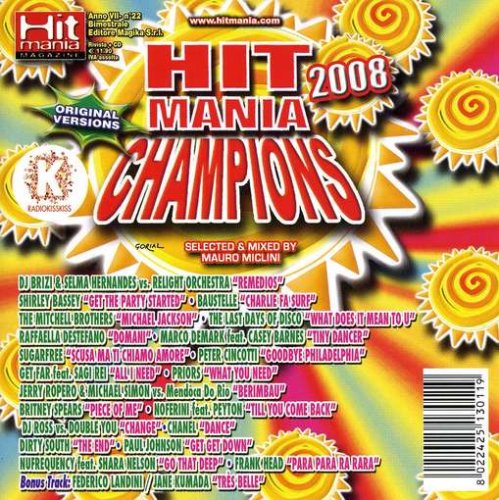 HIT MANIA CHAMPIONS 2008 - RIVISTA + CD