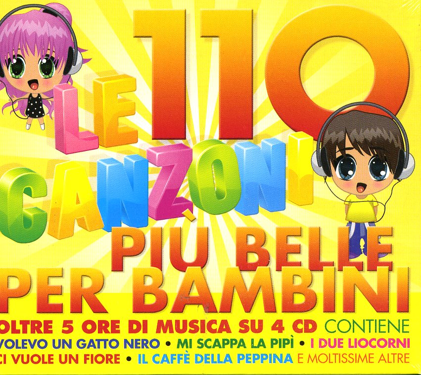 LE 110 CANZONI PIU' BELLE PER BAMBINI - 4 CD BOXSET