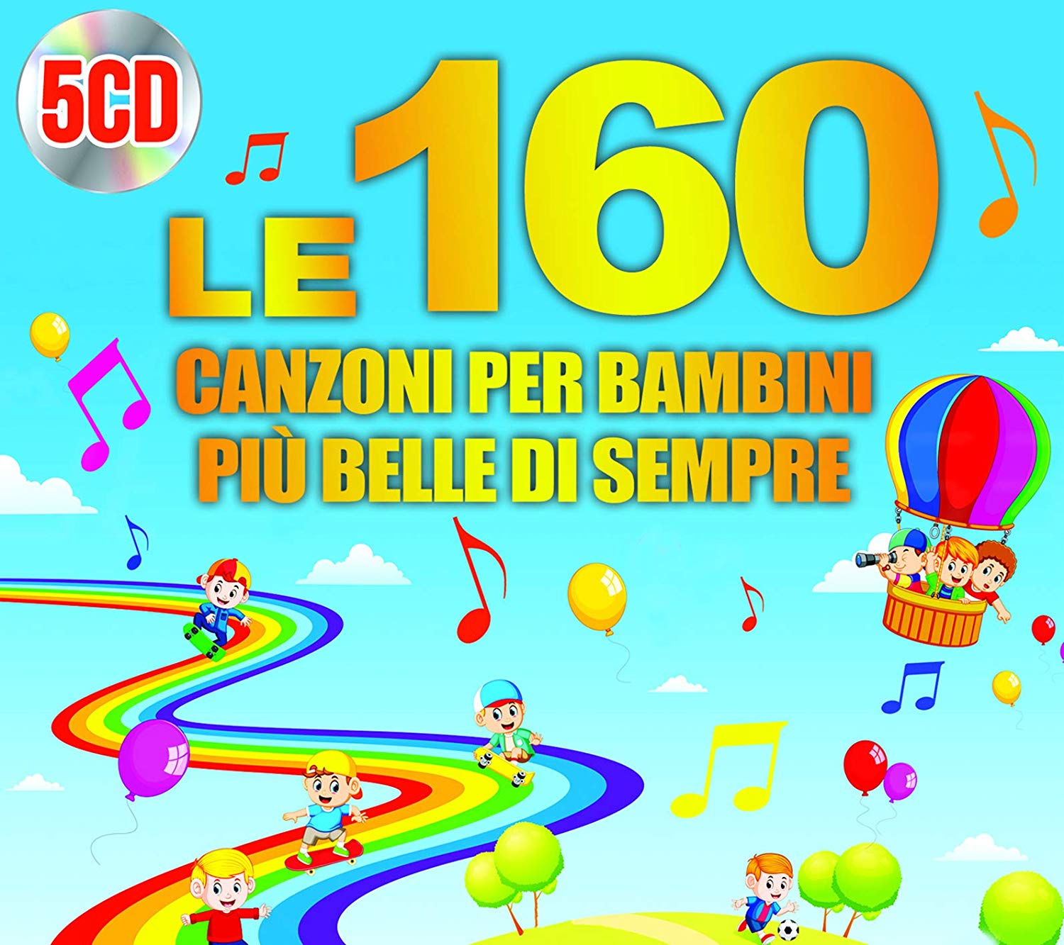LE 160 CANZONI PER BAMBINI PIÙ BELLE DI SEMPRE - 5 CD BOXSET