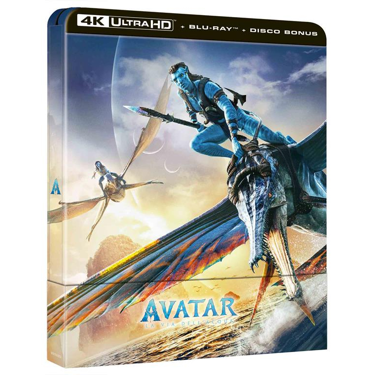 AVATAR - LA VIA DELL'ACQUA - 4K STEELBOOK 3 DISCHI (BD 4K FILM + BD HD FILM + B