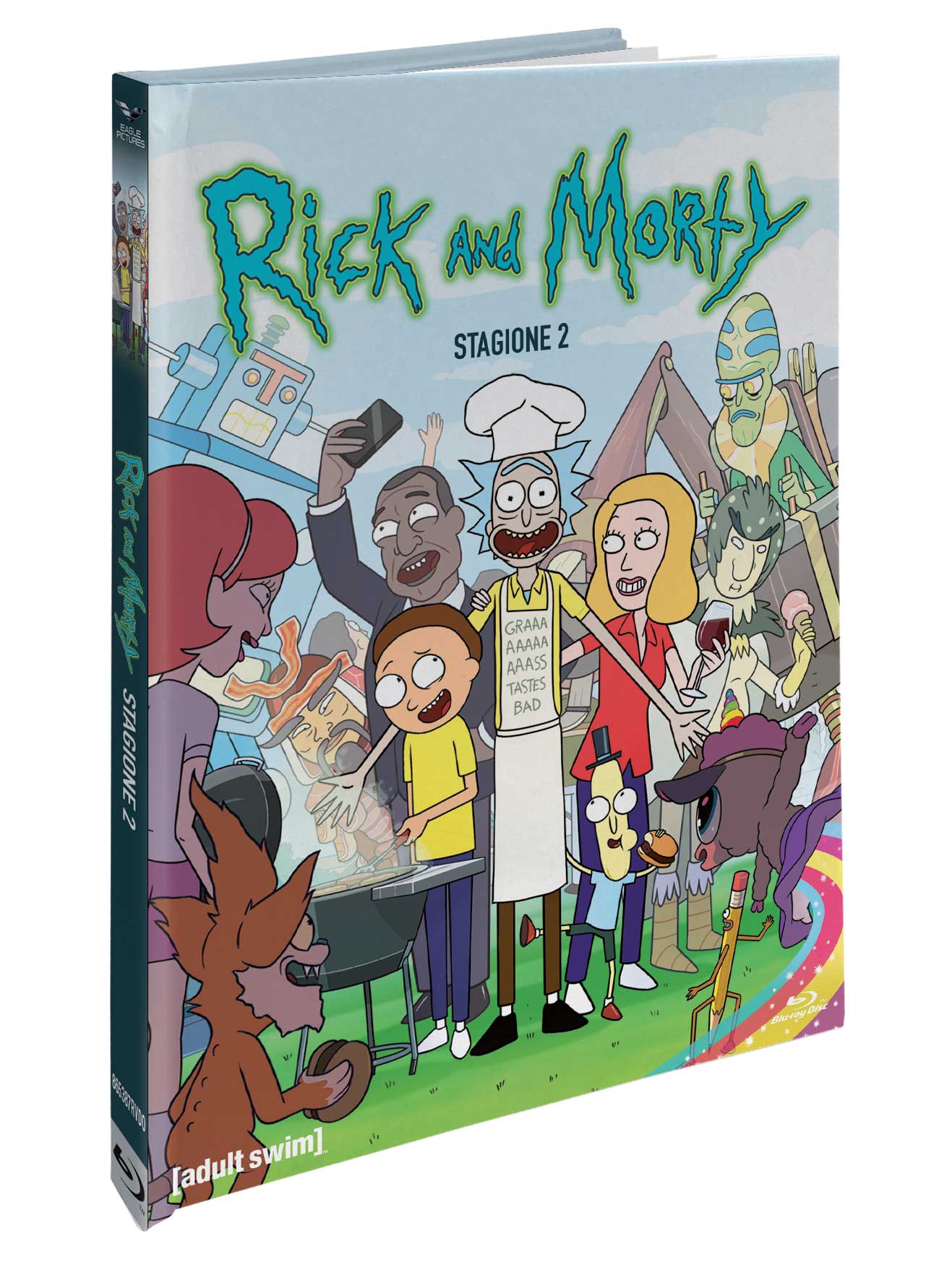 RICK AND MORTY: STAGIONE 02 (MEDIABOOK COMBO CE) (BLU-RAY+2 DVD)