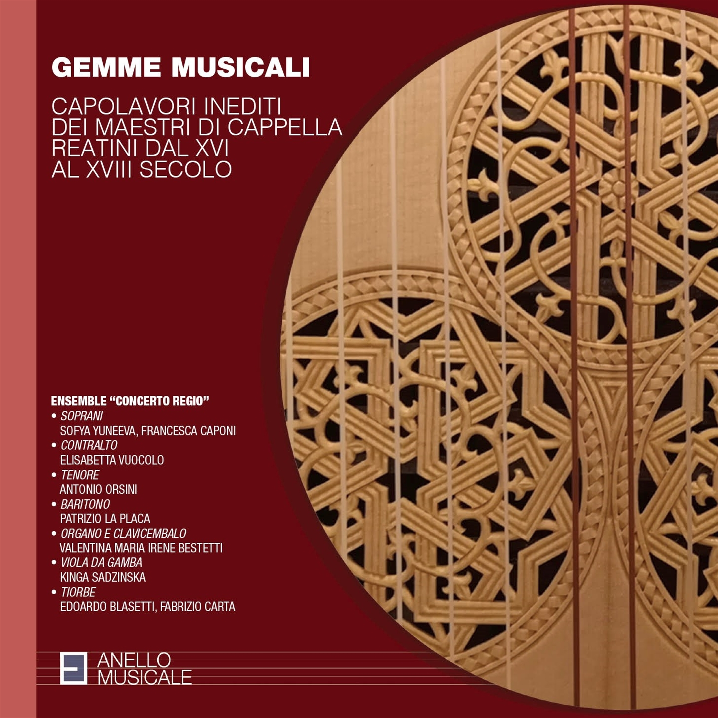 GEMME MUSICALI - CAPOLAVORI INEDITI DEI MAESTRI DI CAPPELLA REATINI DAL XVI AL