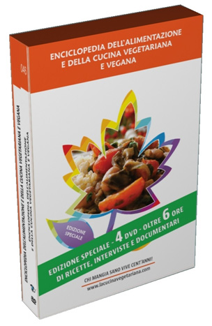 ENCICLOPEDIA DELLA CUCINA VEGETARIANO E VEGANA (4 DVD)