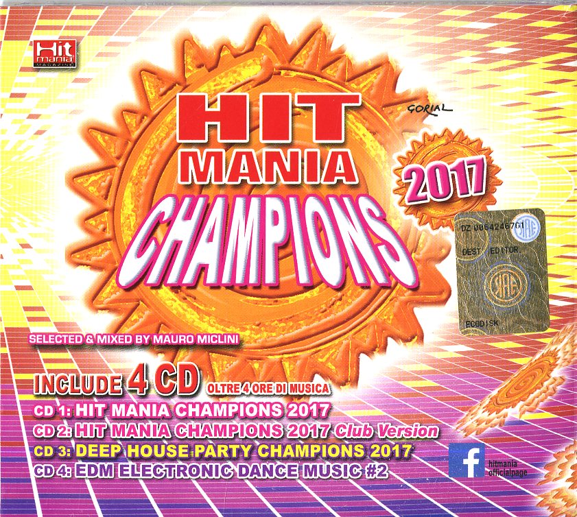 HIT MANIA CHAMPIONS 2017 - 4 CD BOXSET