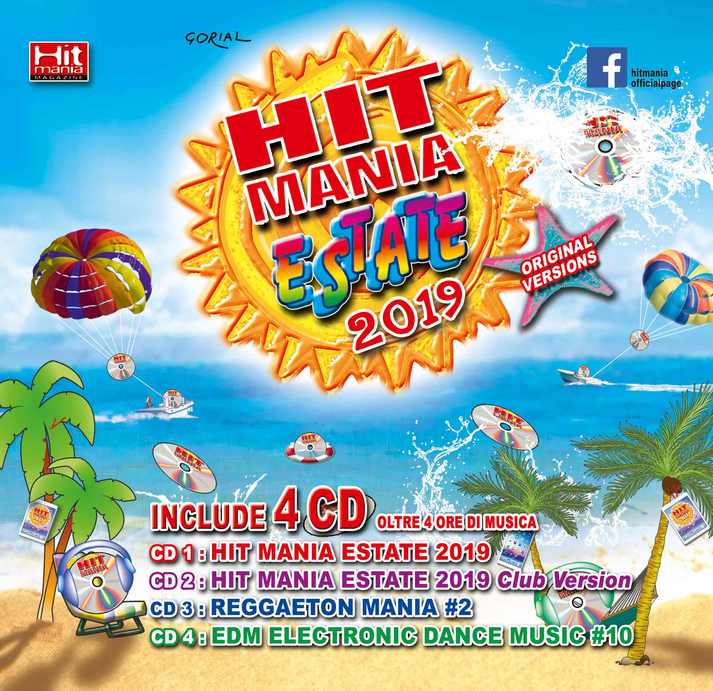 HIT MANIA ESTATE 2019 - 4 CD+RIVISTA