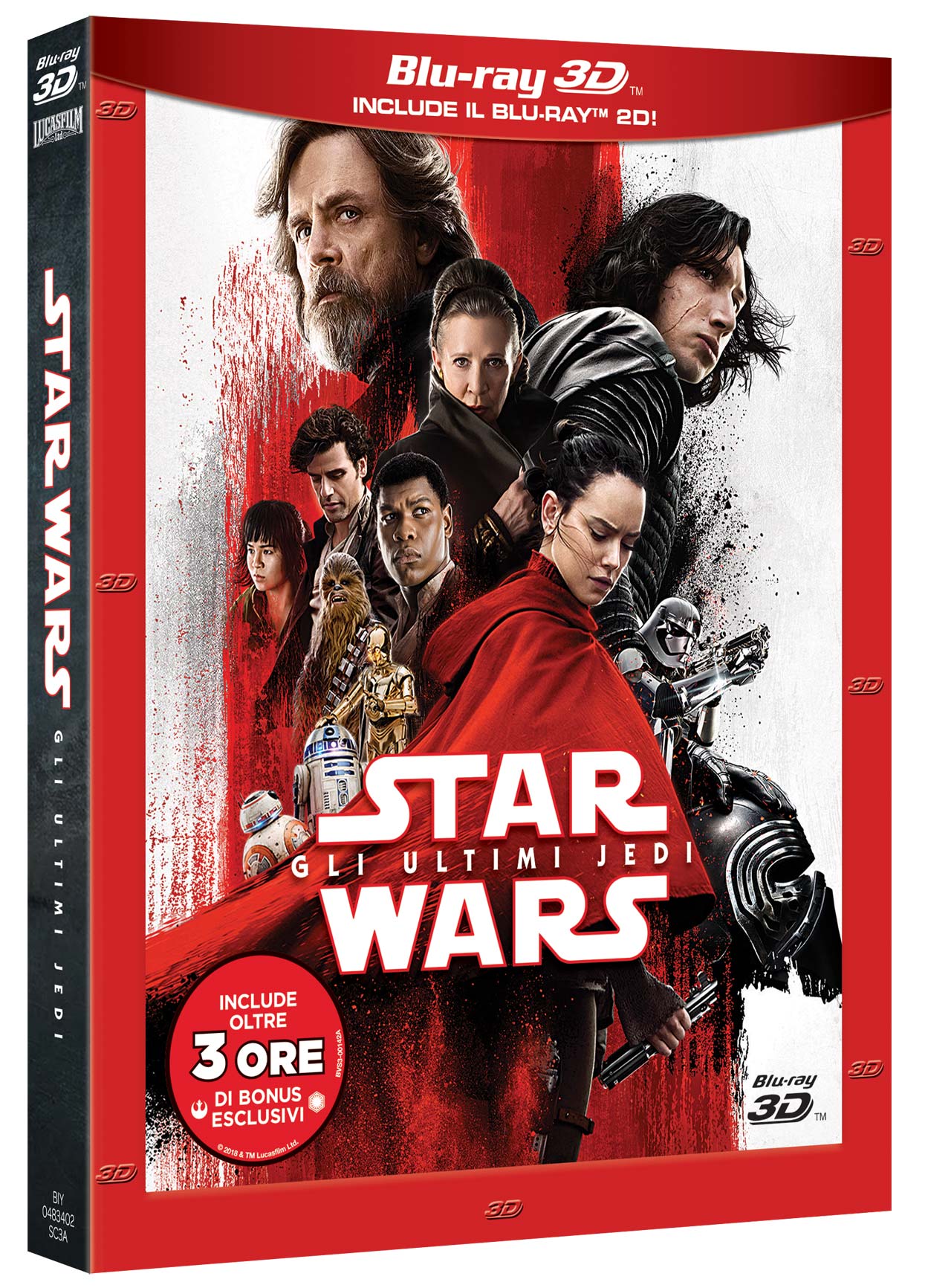 STAR WARS - GLI ULTIMI JEDI (BLU-RAY 3D+BLU-RAY)