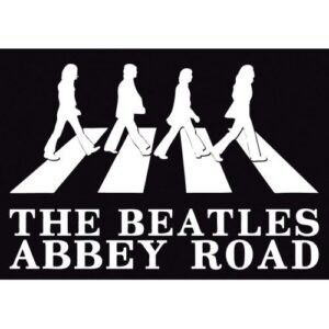 BEATLES (THE): ABBEY ROAD CROSSING SILHOUETTE (CARTOLINA)