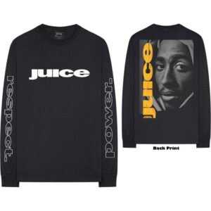 TUPAC: RESPECT (BACK & ARM PRINT) (MAGLIA MANICA LUNGA UNISEX TG. S)