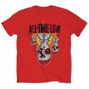 ALL TIME LOW: DA BOMB RED (T-SHIRT UNISEX TG. L)