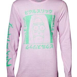 RICK AND MORTY: JAPAN PICKLE PINK (MAGLIA MANICA LUNGA UNISEX TG. L)