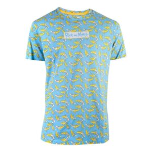 RICK AND MORTY: BANANA AOP BLUE (MAGLIA MANICA LUNGA UNISEX TG. L)