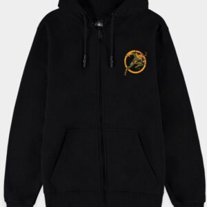 MARVEL: LOKI MEN'S ZIPPER HOODIE BLACK 01 (FELPA CON CAPPUCCIO UNISEX TG. S)