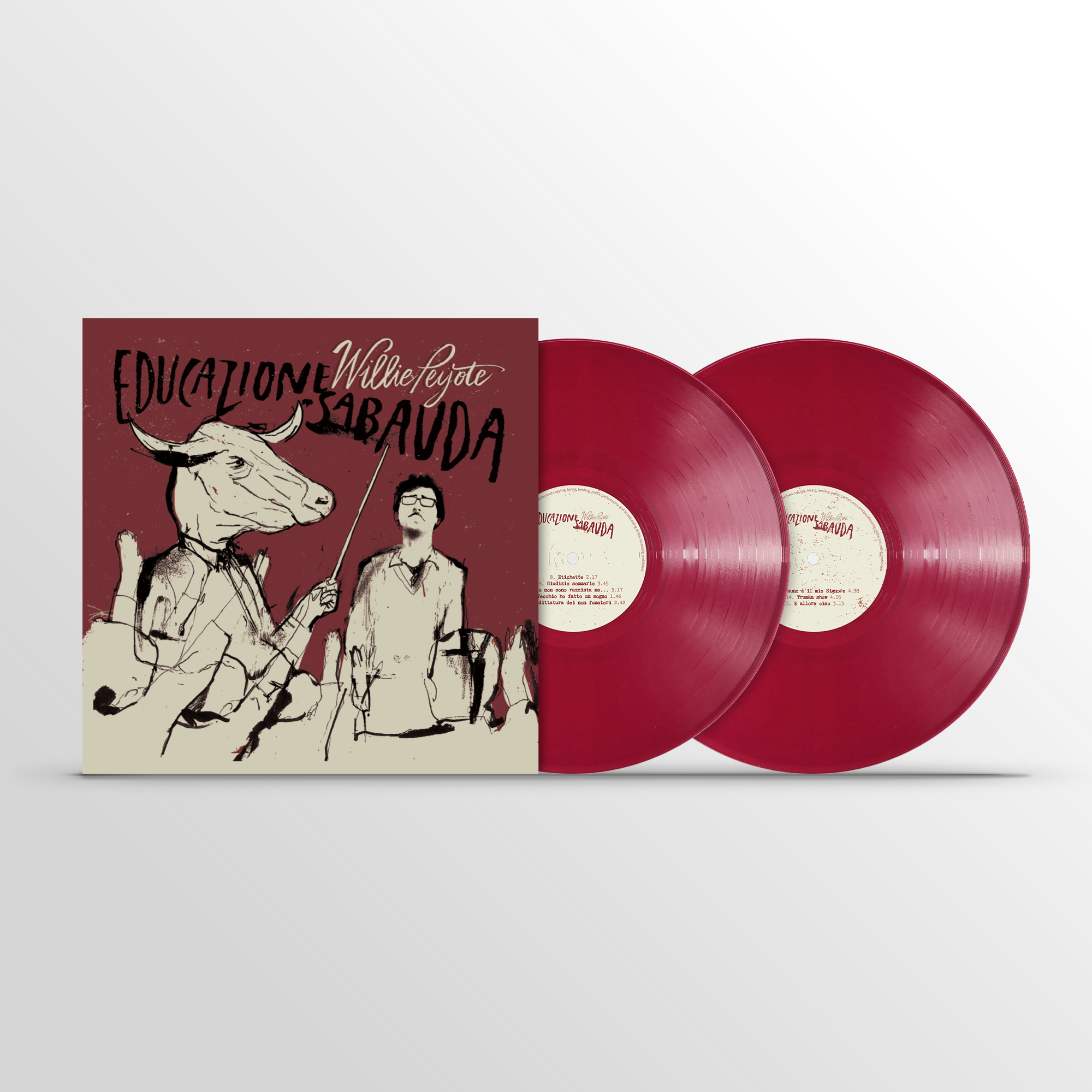Educazione Sabauda (10° Anniversario) Doppio Vinile Lp Colorato Rosso Autografato + Poster Limited Edt.