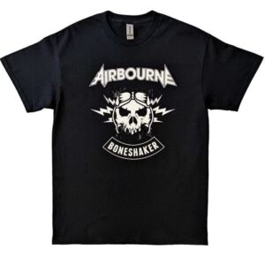 AIRBOURNE: R 'N' R BONESHAKER (BACK PRINT) - BLACK (T-SHIRT UNISEX TG. S)