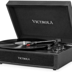 GIRADISCHI VICTROLA A VALIGETTA PREMIUM PORTATILE BLUETOOTH NERO VSC-580BT-BLK