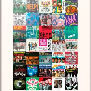 BEATLES (THE): GRUPO ERIK - SINGLES (STAMPA 30X40 CM)